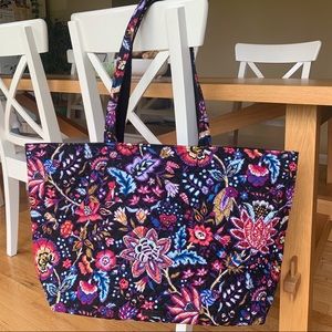 Vera Bradley Foxwood Iconic Grand Tote Reversible - Like New!